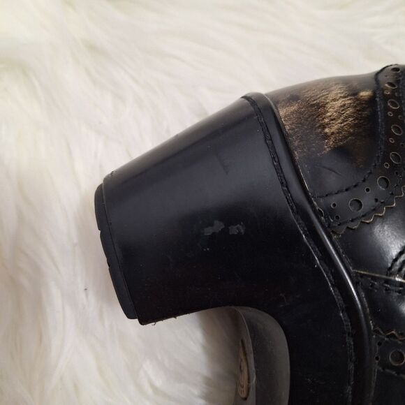 Ariat Bradford Distressed Leather Clogs Burnished Black Comfort Shabby Chic 7.5 - Picture 12 of 15